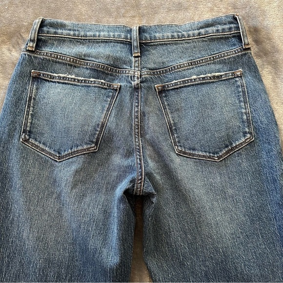 J. Crew Mid-Rise Denim Slim Distressed Boyfriend Blue Jeans J Crew Size 27 - Picture 10 of 13